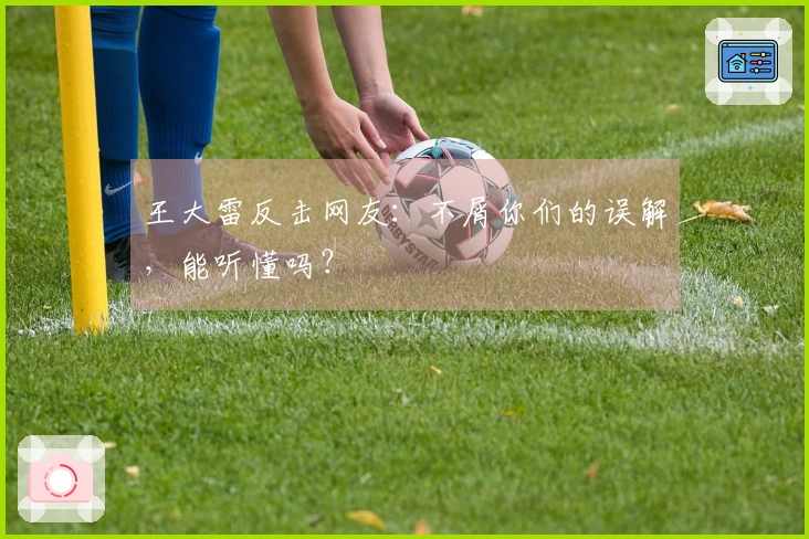 王大雷反击网友：不屑你们的误解，能听懂吗？